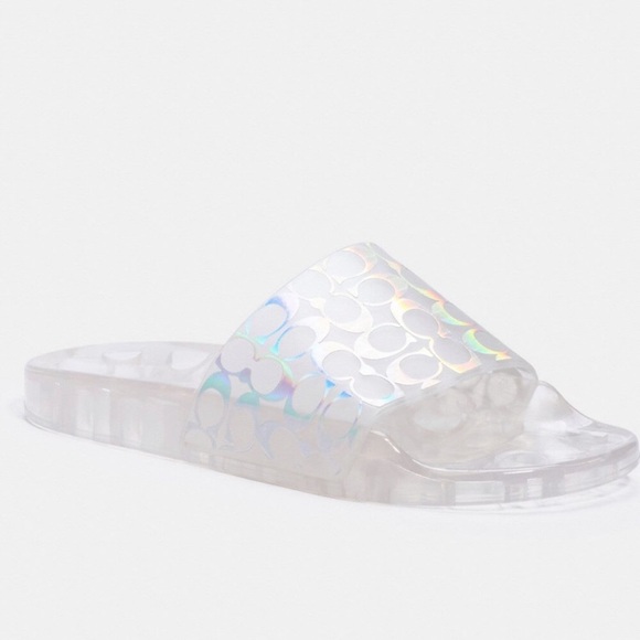 Coach iridescent sandals Clearance